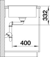 Мойка кухонная Blanco Zia 45 S Compact 524725 белая