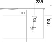 Мойка кухонная Blanco Zia 45 S Compact 524725 белая