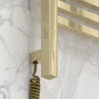 Полотенцесушитель электрический Сунержа Модус 3.1 020-5900-8030 90x35 см, подключение слева, шампань, лесенка