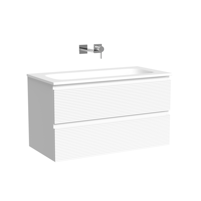 Тумба с раковиной Sancos Folk 90 подвесная, bianco, раковина СN7019wx