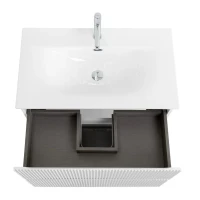 Мебель для ванной комнаты BelBagno Uno 90 подвесная, 2 ящика, bianco opaco