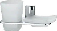 Стакан Wasserkraft Leine K-5026 с мыльницей Стакан Wasserkraft Leine K-5026 с мыльницей