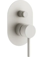 Встраиваемый смеситель для душа и ванны Plumberia Selection Ixo KIT1001BO С ВНУТРЕННЕЙ ЧАСТЬЮ, матовый белый