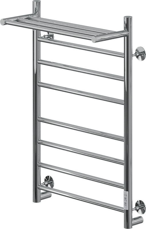 Полотенцесушитель электрический Ника Way 2 80/50, с полкой, хром