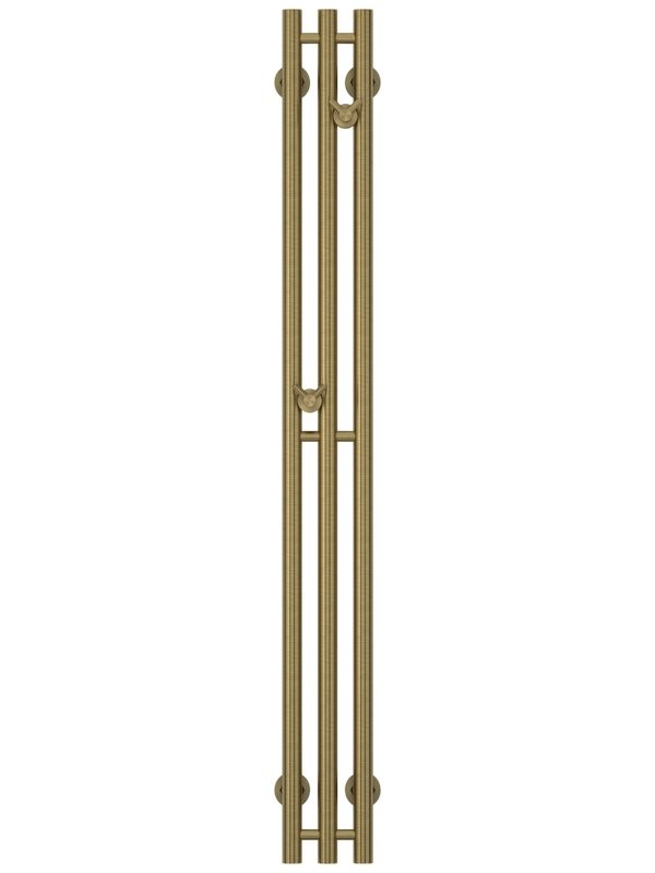 Полотенцесушитель водяной Сунержа Терция Pro 051-0444-1210 120x15 см, состаренная латунь, I-образный