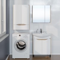 Шкаф СанТа Сатурн 60 с 1 ящиком, белый, дуб австрийский