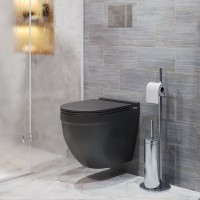 Унитаз подвесной Grossman GR-4483BMSQ с микролифтом, черный матовый