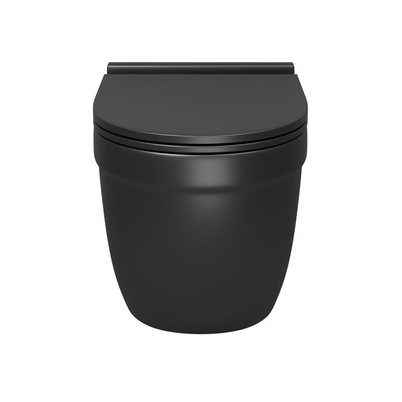 Унитаз подвесной Grossman GR-4483BMSQ с микролифтом, черный матовый