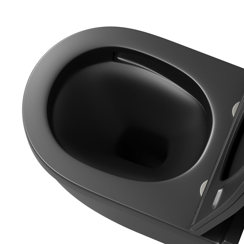 Унитаз подвесной Grossman GR-4483BMSQ с микролифтом, черный матовый