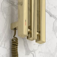 Полотенцесушитель электрический Сунержа Вердикт 4.0 020-0852-1210 120x15 см, подключение слева, скрытое подключение слева, шампань, I-образный