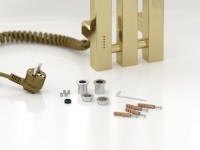 Полотенцесушитель электрический Сунержа Вердикт 4.0 020-0852-1210 120x15 см, подключение слева, скрытое подключение слева, шампань, I-образный