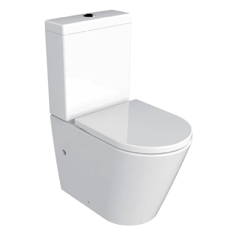 Унитаз-компакт напольный AZARIO Luana AZ-8593 глянцевый белый