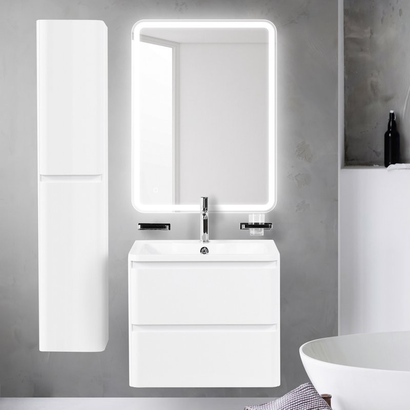 Тумба с раковиной BelBagno Albano 70 подвесная, bianco lucido