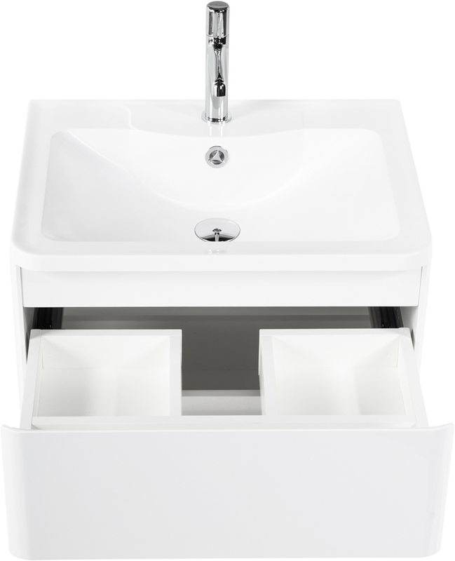 Тумба с раковиной BelBagno Albano 70 подвесная, bianco lucido