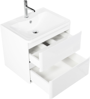 Тумба с раковиной BelBagno Albano 70 подвесная, bianco lucido