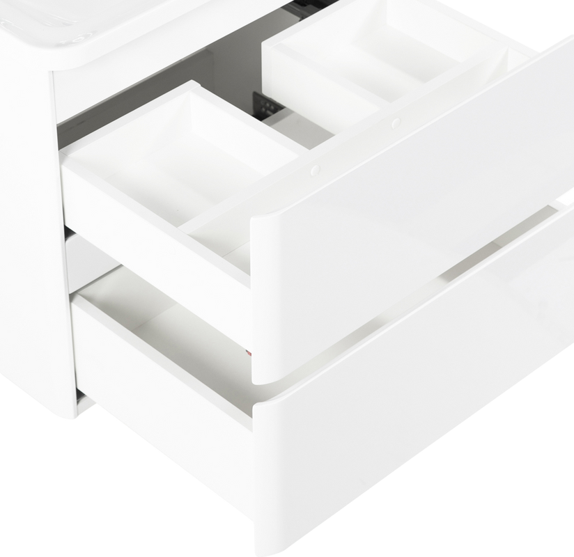 Тумба с раковиной BelBagno Albano 70 подвесная, bianco lucido