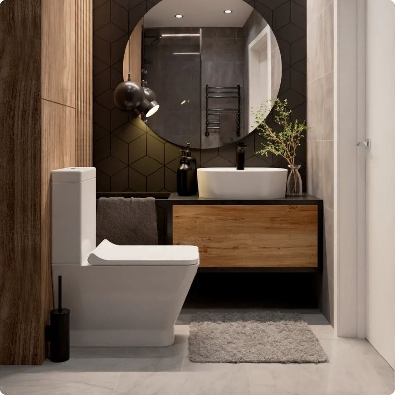 Унитаз напольный Aquame AQM1005PRO с сиденьем без бачка