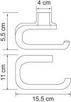 Держатель туалетной бумаги Wasserkraft Kammel K-8396white