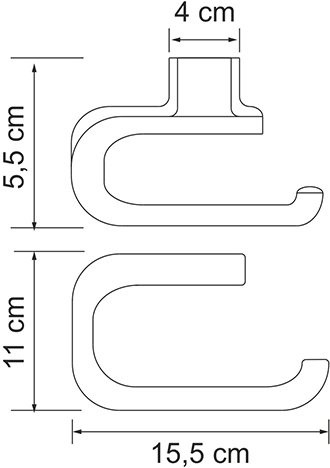 Держатель туалетной бумаги Wasserkraft Kammel K-8396white