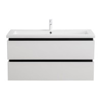 Тумба с раковиной Cezares Plane 100 bianco lucido, раковина Cezares CZR-8070-100