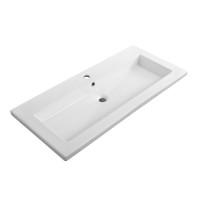 Тумба с раковиной Cezares Plane 100 bianco lucido, раковина Cezares CZR-8070-100