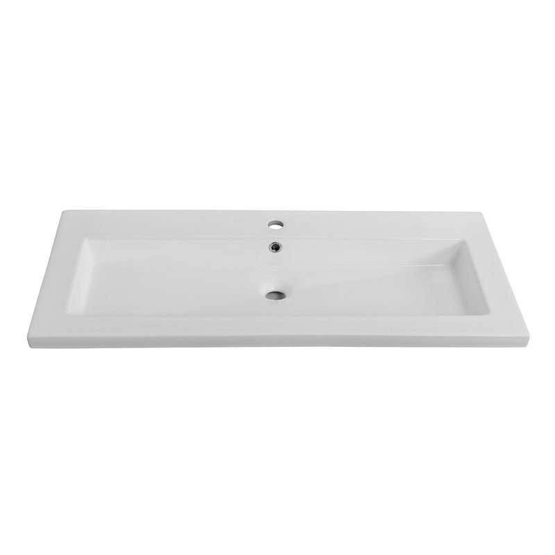 Тумба с раковиной Cezares Plane 100 bianco lucido, раковина Cezares CZR-8070-100
