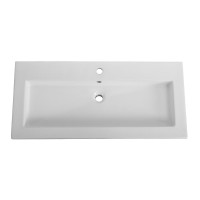 Тумба с раковиной Cezares Plane 100 bianco lucido, раковина Cezares CZR-8070-100