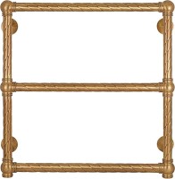 Полотенцесушитель водяной Secado Фалерони 1 Trenza 60x55 см, бронза, лесенка, латунь