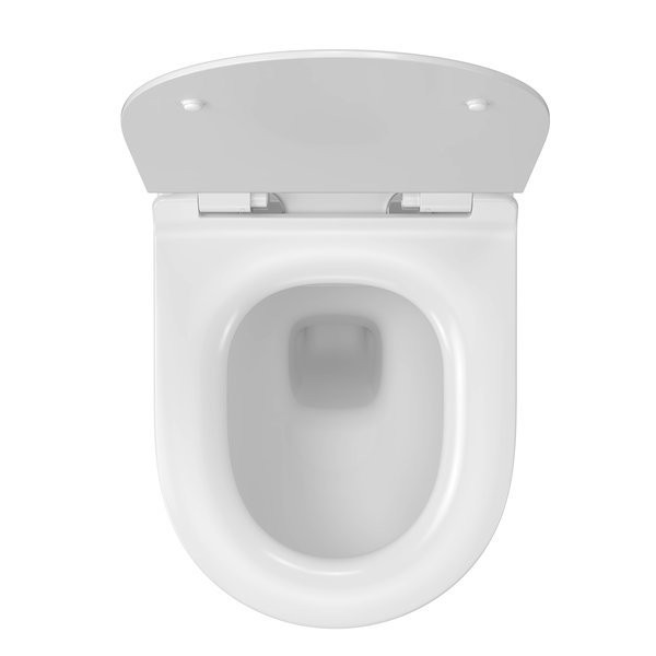 Унитаз подвесной Ravak Vita RimOFF безободковый, сиденье с микролифтом, белый