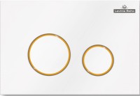 Система инсталляции для унитазов Lavinia Boho RelFix 77010025 4 в 1 с кнопкой смыва, белый, золотой глянец