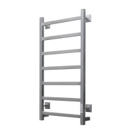 Полотенцесушитель электрический Тругор Пэк 20 кв 80x45 см, подключение справа, слева, матовый хром, лесенка