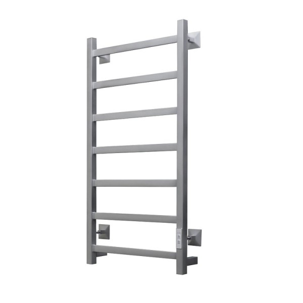 Полотенцесушитель электрический Тругор Пэк 20 кв 80x45 см, подключение справа, слева, матовый хром, лесенка