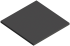 Полка Cezares Cadro 30, двухъярусная, черные полки-вставки