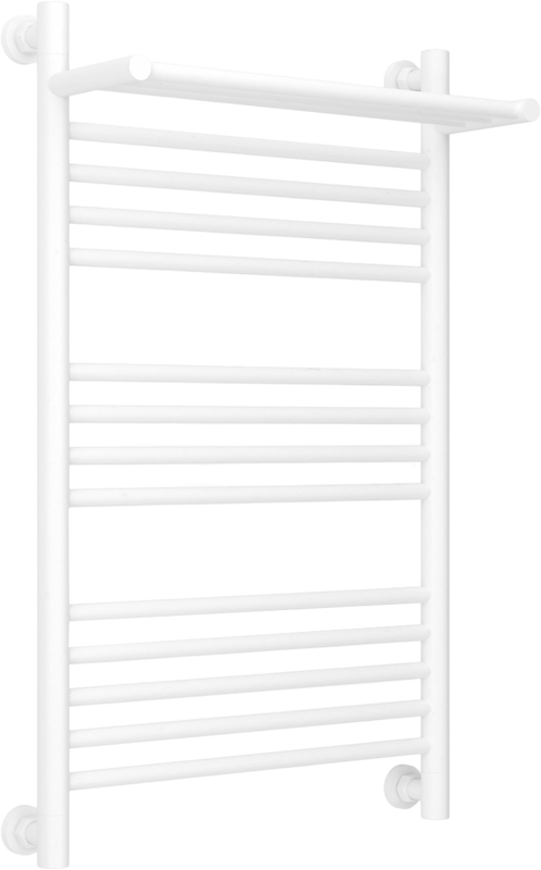 Полотенцесушитель водяной Сунержа Богема 1П + 80x50, белый матовый, с полкой