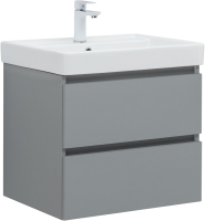 Тумба с раковиной Aquanet Вега 2.0 60 подвесная, мисти грин