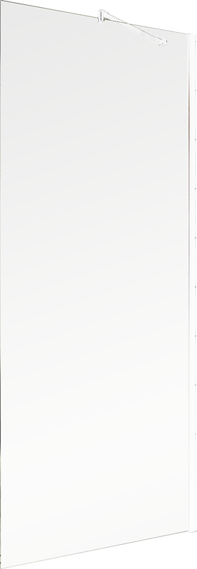 Душевая перегородка Maybahglass MGD-683-1ш 119 см, профиль белый, стекло прозрачное