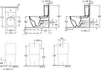 Унитаз-компакт напольный Villeroy & Boch Venticello Venticello 4612R001 alpin