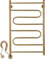 Полотенцесушитель электрический Secado Валенсия 2 85x55 см, подключение слева, бронза, лесенка, латунь