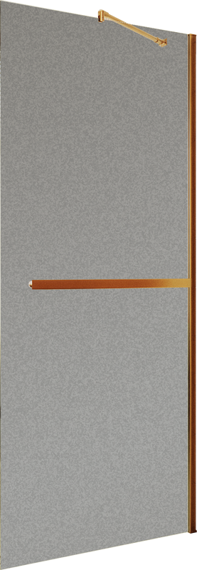 Душевая перегородка Maybahglass MGD-718-2ш 119 см, профиль бронза, стекло графит матовое