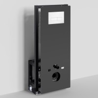 Система инсталляции для унитазов Wasserkraft Glan 66TLT.010.ME.BL.WH03 с кнопкой смыва белой