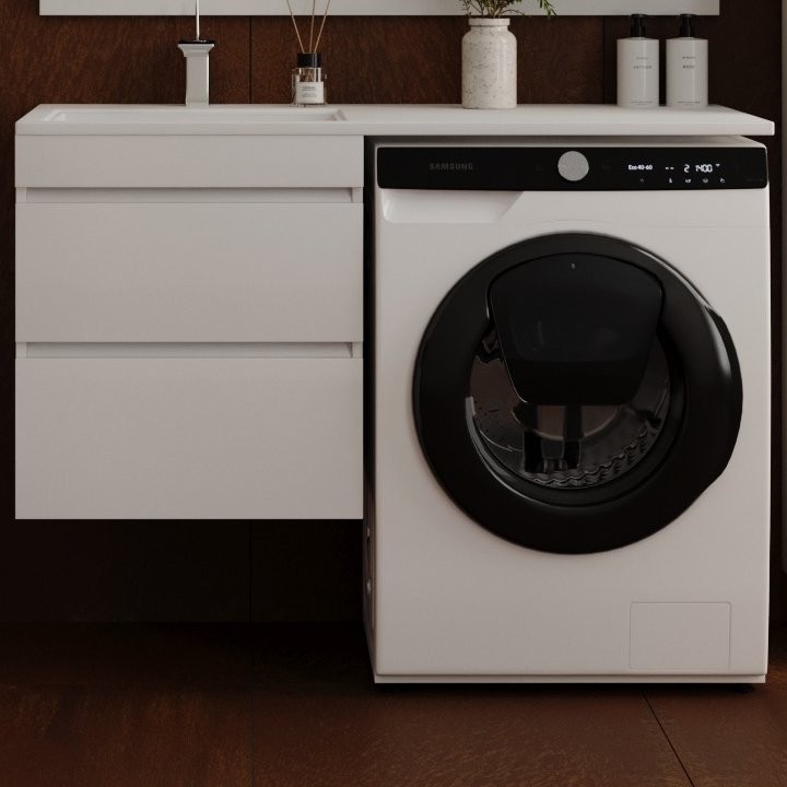 Мебель для ванной комнаты Style Line Даллас 115 L Люкс Plus подвесная, зеркало DIWO Дмитров