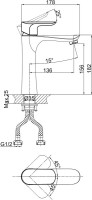 Смеситель для раковины D&K Baciano DA1032601