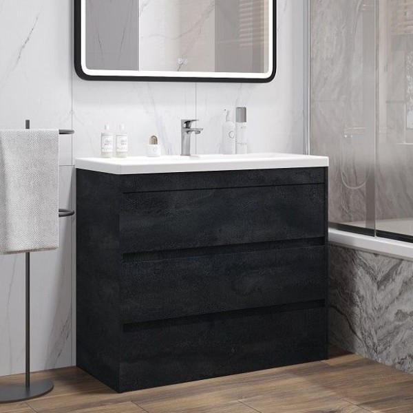 Тумба под раковину Art&Max Family-M 90 напольная, hard coal