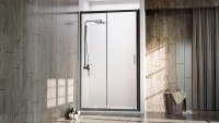 Душевая дверь в нишу Veconi Vianno VN-72B 150 см, профиль черный