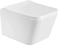 Унитаз подвесной BOND Cube F04-10 безободковый, с микролифтом, белый