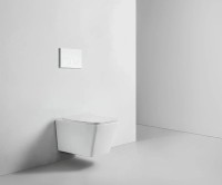 Унитаз подвесной BOND Cube F04-10 безободковый, с микролифтом, белый
