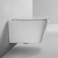 Унитаз подвесной BOND Cube F04-10 безободковый, с микролифтом, белый