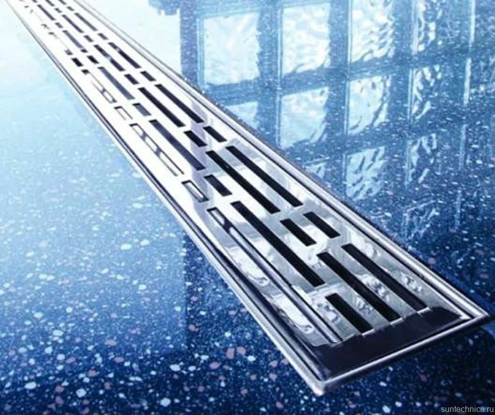 Душевой трап (лоток) TECE Drainline TECEdrainline 90 см с решеткой и сифоном