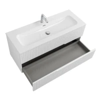 Тумба с раковиной Cezares Duet 120 bianco opaco, раковина Cezares CZR-8073-120