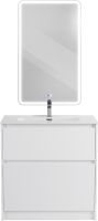 Мебель для ванной комнаты BelBagno Kraft 80 напольная, bianco opaco, раковина BB800ETL